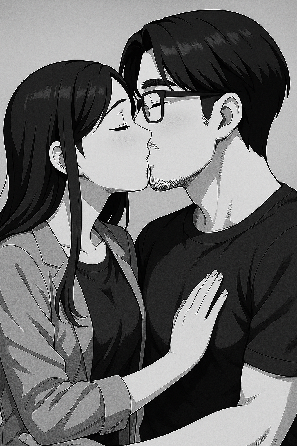 Couple kissing